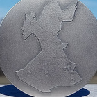 Vantaa Vaakuna. Hopeavärinen rasiassa. Halkaisja - 54 mm. - pikkukuva 5