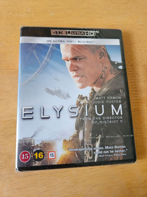Elysium (4K Ultra HD + Blu-ray, uusi)