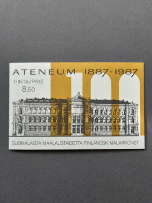 Postimerkkivihko Ateneum 1887-1987,postituore