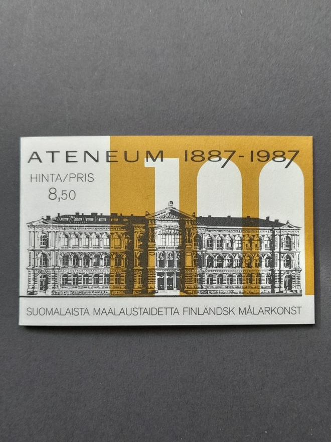 Postimerkkivihko Ateneum 1887-1987,postituore