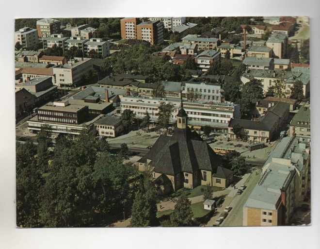 Lappeenranta:  ilmakuva keskustasta