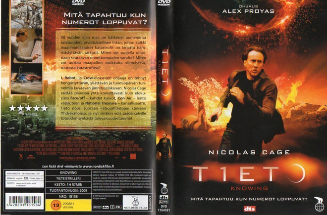 TIETO	(5 514)	-FI-	DVD		nicolas cage	1h 57min,knowing