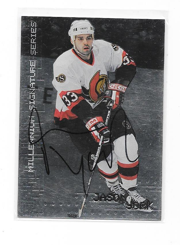 99-00 BAP Millenium Signature #175 Jason York Ottawa Sens