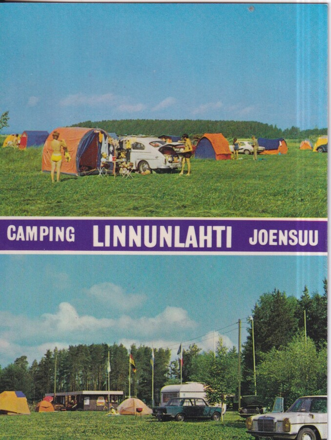 Joensuu. Camping Linnunlahti, sommitelmakortti ,      e140