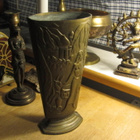 Ruotsalainen Art Deco metalli vaasi 1940-luvulta - pikkukuva 1