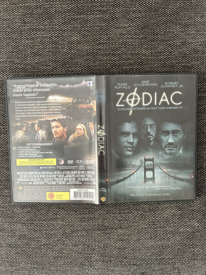 Zodiac 2007 Suomijulkaisu DVD