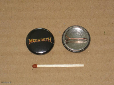 Megadeth rintanappi 1" h1