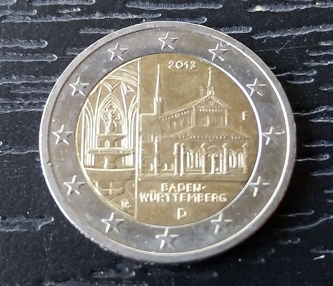 Saksa 2 € erikoiskolikko Baden - Württemberg 2013