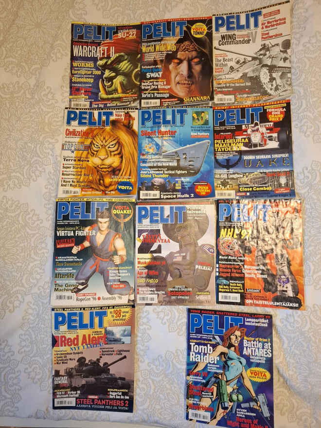 Pelit-lehden vuosikerta 1996