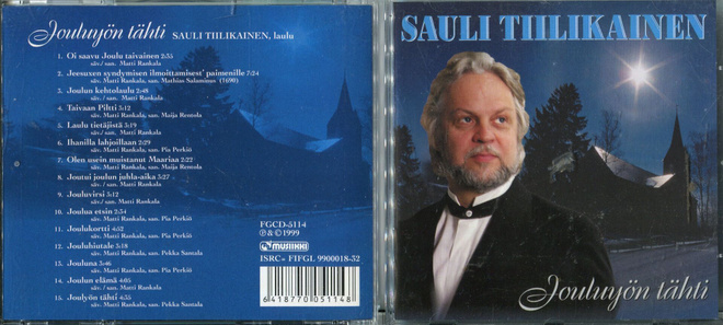 SAULI TIILIKAINEN . JOULU CD-LEVY . JOULUYÖN TÄHTI