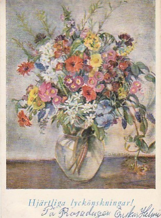 Postikortti, Onnittelukortti, vanha, G Heinrich