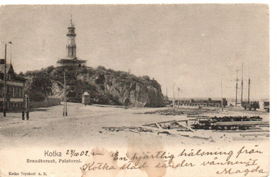 Vanha kortti, Kotka Palatorni, vuodelta 1902
