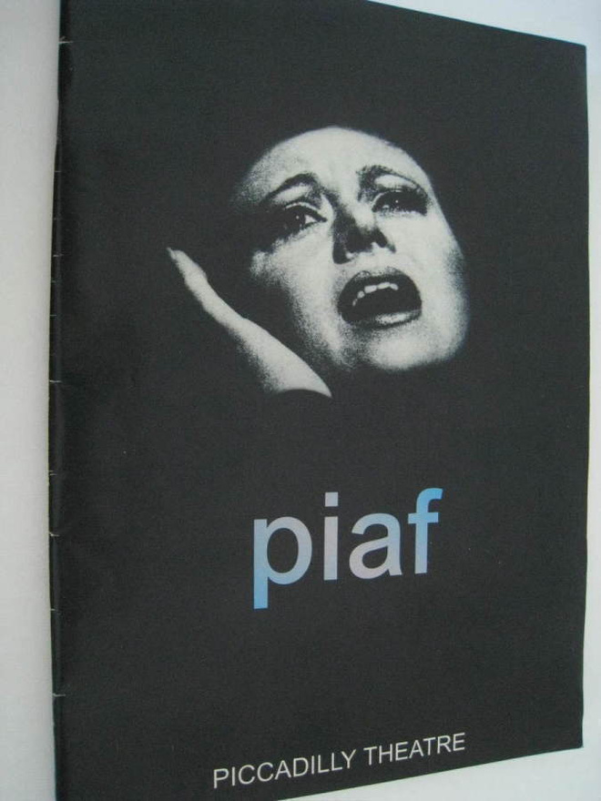 Käsiohjelma Piaf / Elaine Page Piccadilly Theatre 1993
