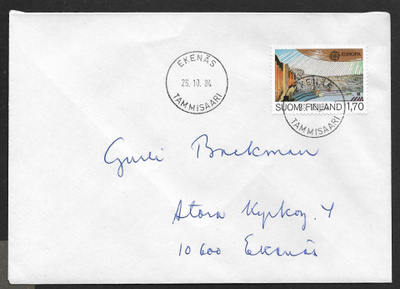 Postilähetys - Eurooppa 1,70 1983 (LAPE 925) Ekenäs 26.10.84
