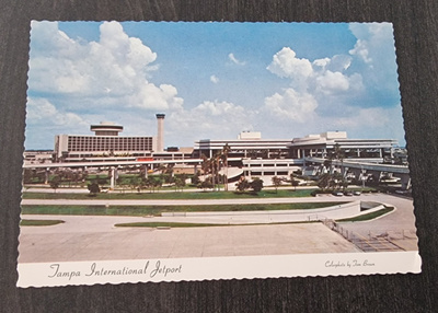 TAMPA INTERNATIONAL AIRPORT, kulkematon postikortti