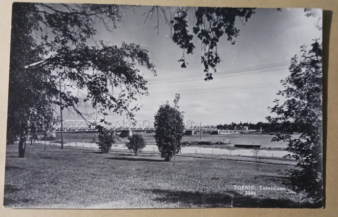 Tornio, Torniojoen silta, mv valokuvapk, p. 1960