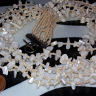 6×1 Mother of pearl simpukka Helmi kaulakoru - pikkukuva 4