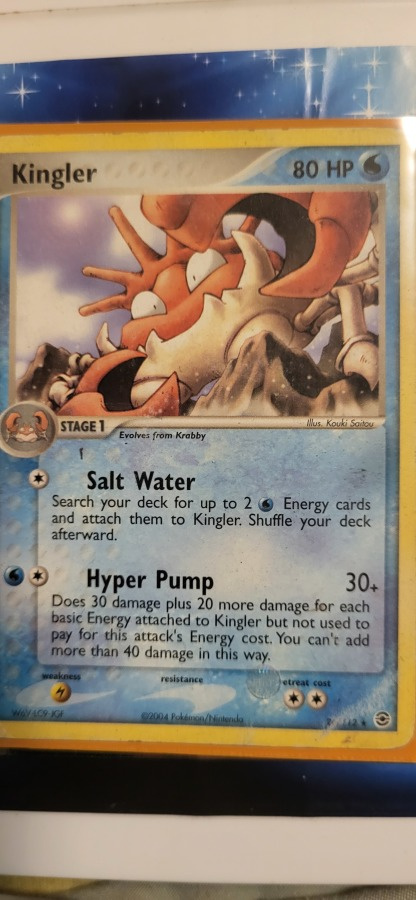 Kingler - ex FireRed & LeafGreen 26/112 2004 Pokemon card