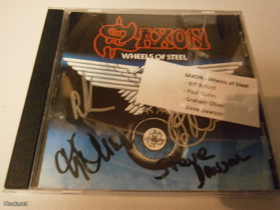 SAXON - WHEELS OF STEEL CD NELJÄLLÄ NIMMARILLA