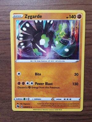 Pokemon Zygarde 028/073 Holo Rare