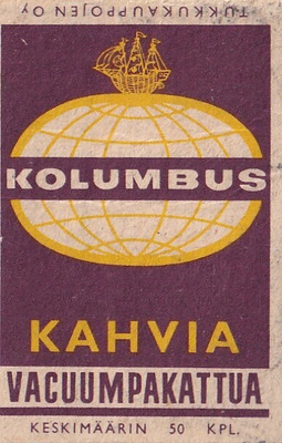 Kolumbus. kahvia. Vacuumpakattua ,        s88
