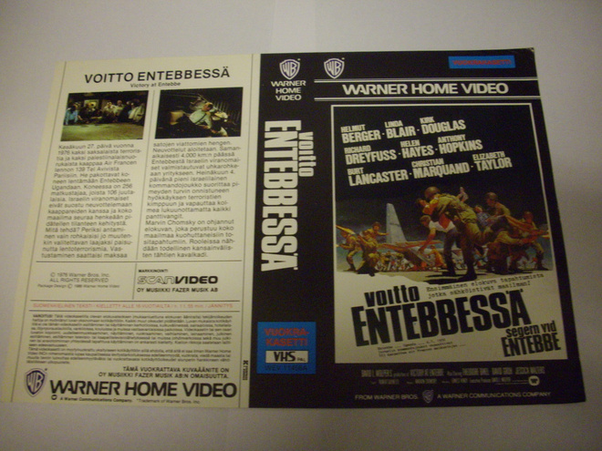 Vhs kansipaperi Fix - VOITTO ENTEBBESSÄ (Sis.postikulut)