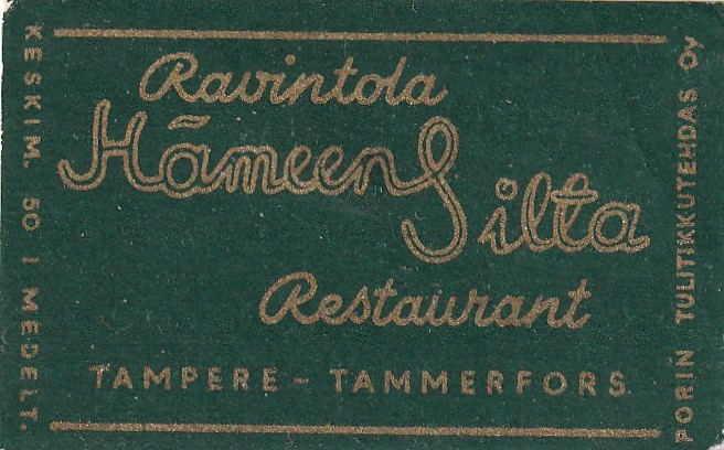 Tampere, Ravintola Hämeensilta   6/13