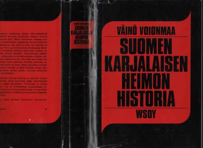 Voionmaa: Suomen karjalaisen heimon historia, WS -69,skp,2p
