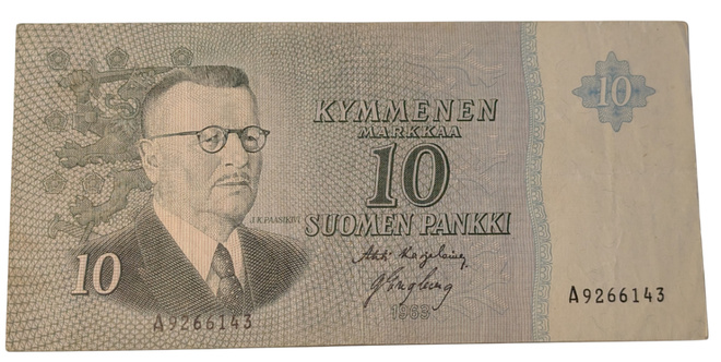 10 Markkaa 1963 ilman Litt A9266143