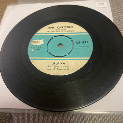 ANN CHRISTINE & FOUR CATS: Lalaika *Kun twistataan *FIN 1962