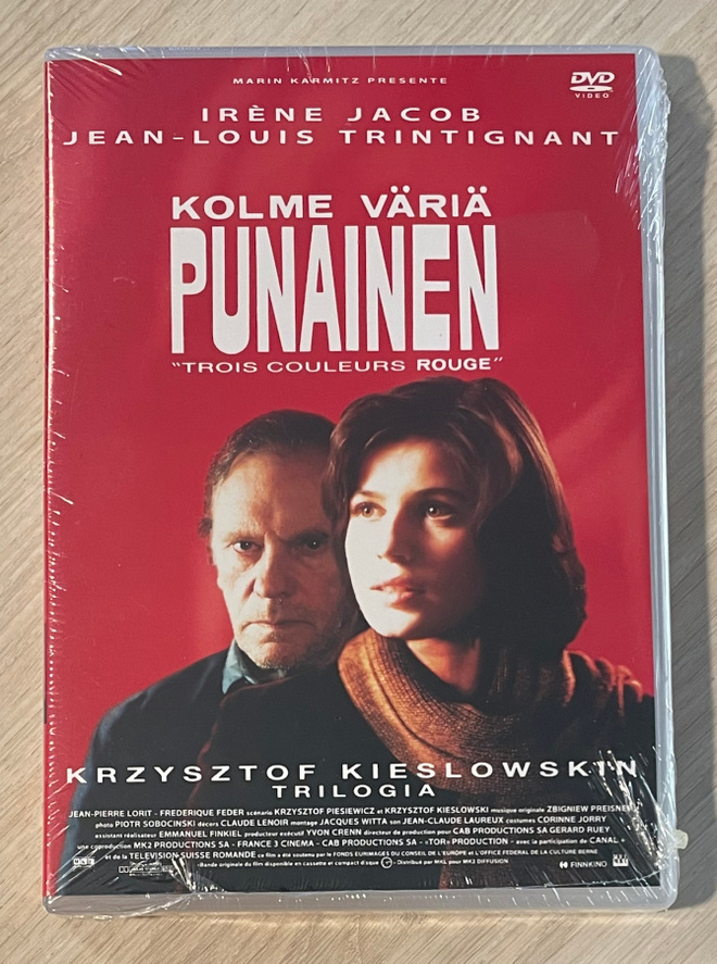 Kieslowski: Kolme väriä: Punainen (1994) Irène Jacob (UUSI)