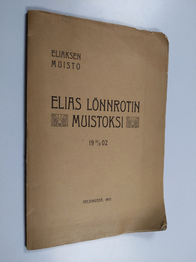 Elias Lönnrotin muistoksi 19 10/X 02