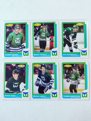 86-87 Opc - Hartford Whalers 6kpl