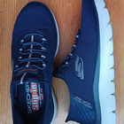Sketchers slips-in 39.5 t.siniset leveä lesti uudet - pikkukuva 2
