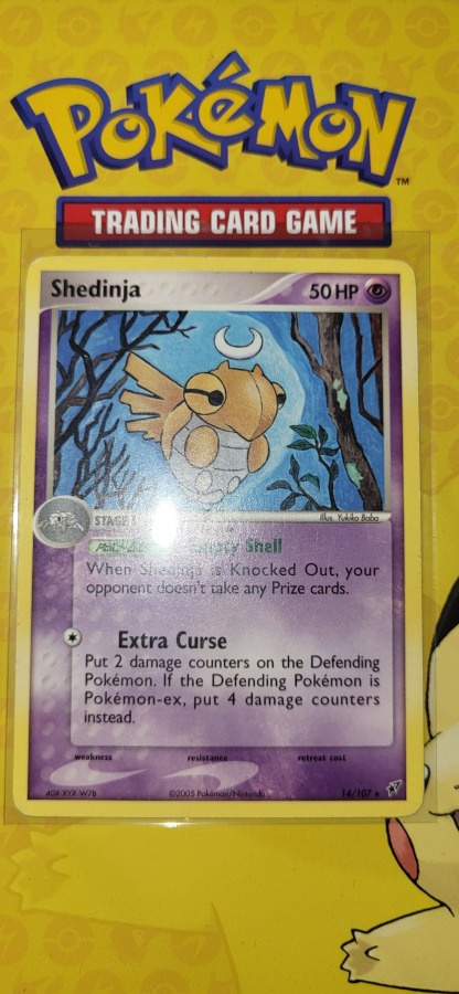 Shedinja 14/107 - EX Deoxys RARE non holo card