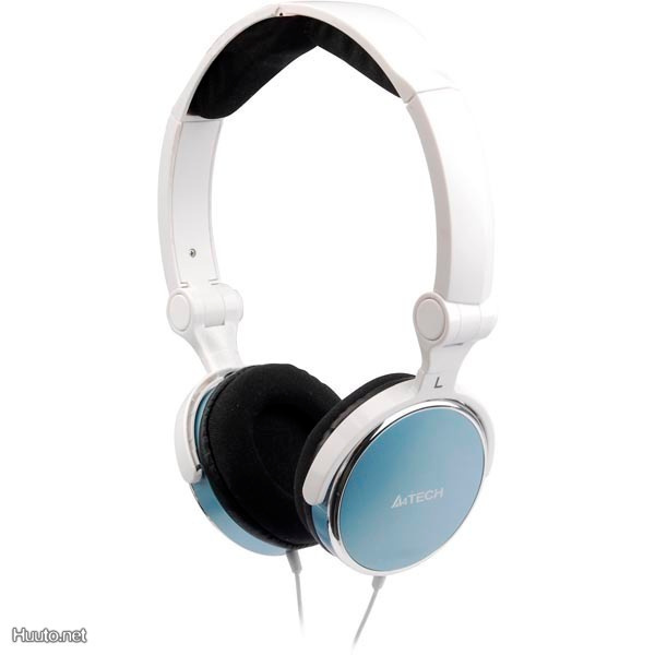 A4Tech Folding Headset L-600-3, 2x3.5mm, 2m, v.sininen UUSI