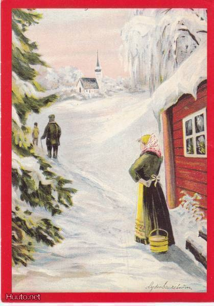 Lydia Svanström - Äiti katsoo vaarin ja lapsen perään -80