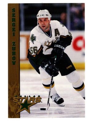 Sergei Zubov 00-01 Dallas Stars Team Issue Postcard #26