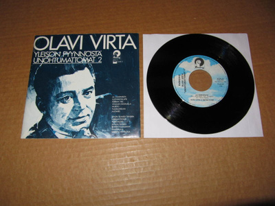 Olavi Virta 7" ESITTELYLEVY Unohtumattomat2,PS 1977 PROMO