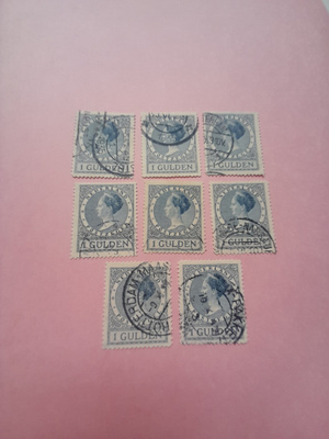 Hollanti 1 gulden setti, 8 kpl
