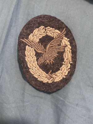 Luftwaffen radiosähköttäjän kankainen merkki