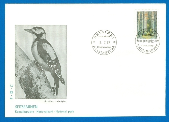 FDC – Seisemisen kansallispuisto  8.2.1982,  Lape no 891