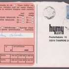6009 NRO-LEIMA JA 8.9.71 ..KULA LEIMA M63 0.50MK HYMY LEHTI - pikkukuva 1