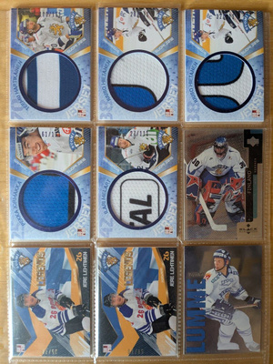 Suomen maajoukkueen/Leijonat pelaajien kortteja alk 0,25EUR