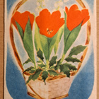 Helena Helkama; kukkakori, kulkenut 1945 - pikkukuva 1