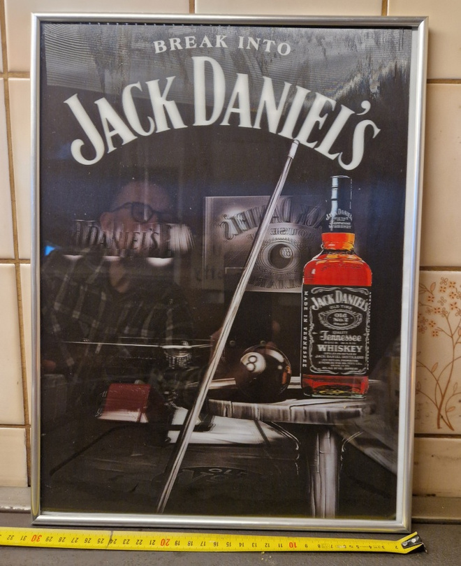 Jack Daniels kolmiulotteinen taulu 30×40cm
