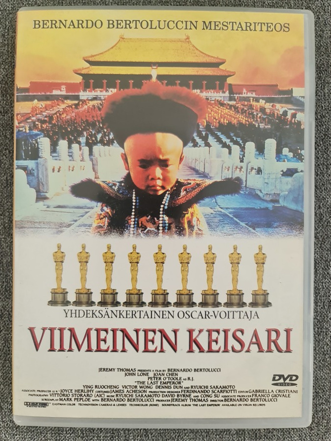 Viimeinen keisari (Bernardo Bertolucci) dvd, 9 Oscaria