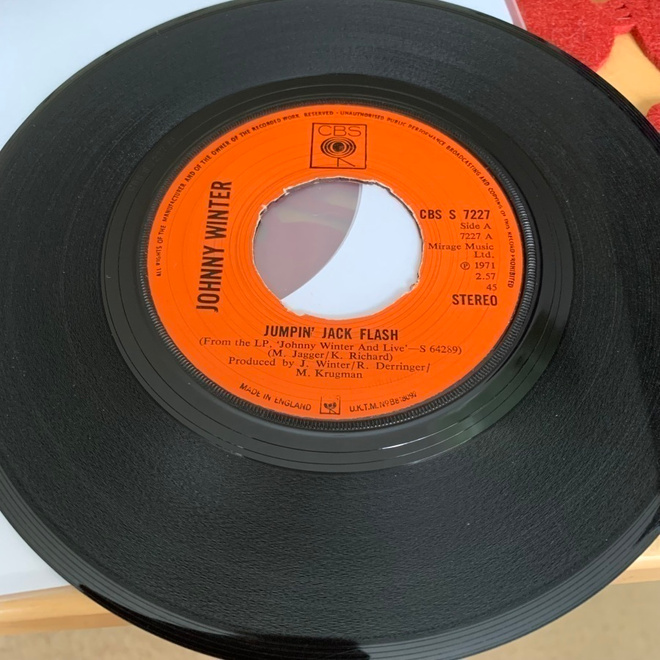 JOHNNY WINTER: Jumping Jack Flash * Good Morning .. *UK 1971