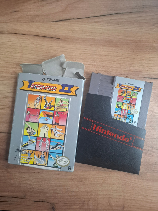Track & Field II (NES) – PAL-B, laatikolla