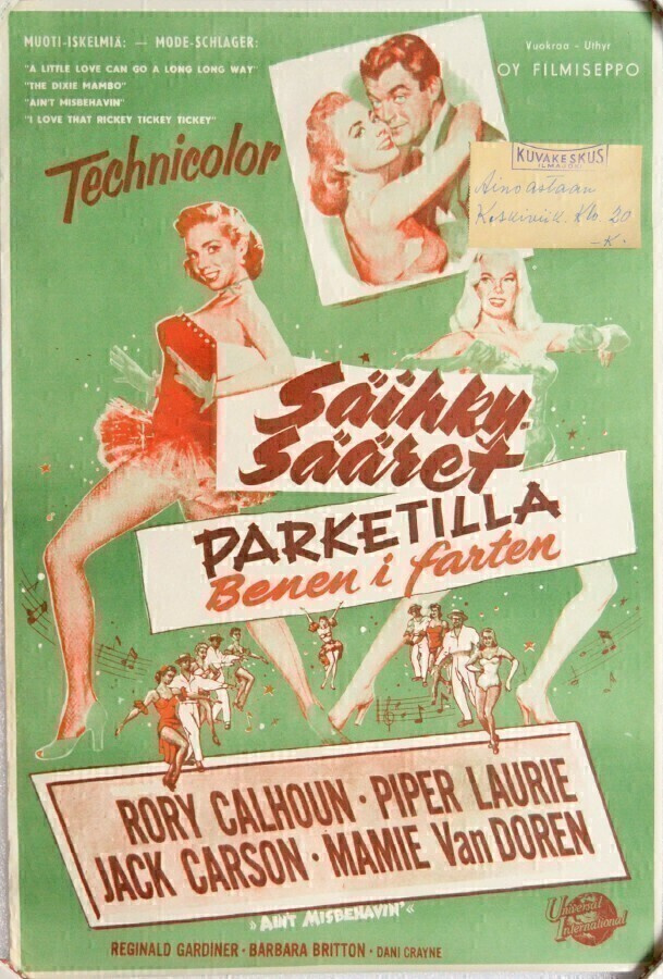 Elokuvajuliste: Säihkysääret parketilla (Mamie Van Doren)